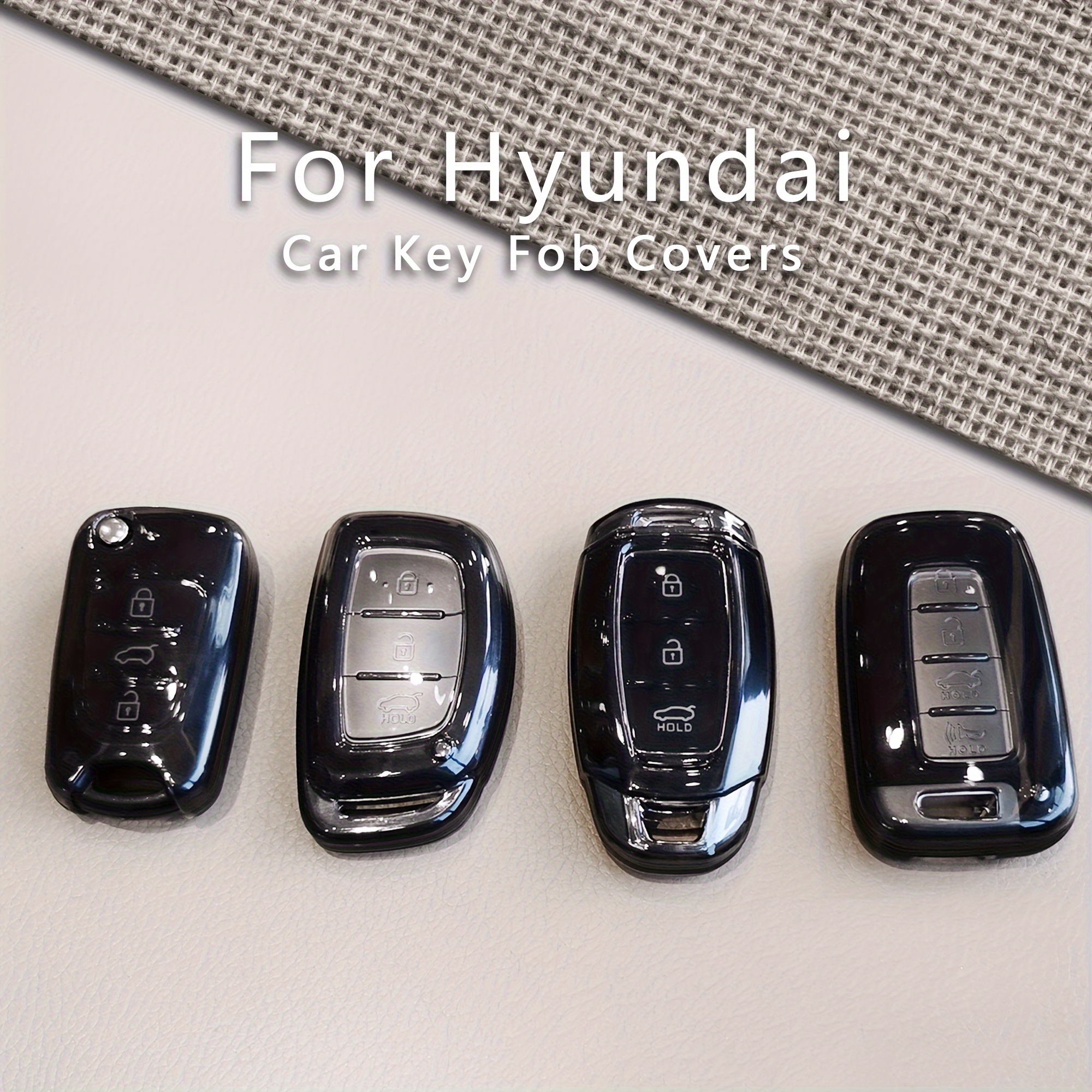 Hyundai Schlüssel Hülle Schwarz