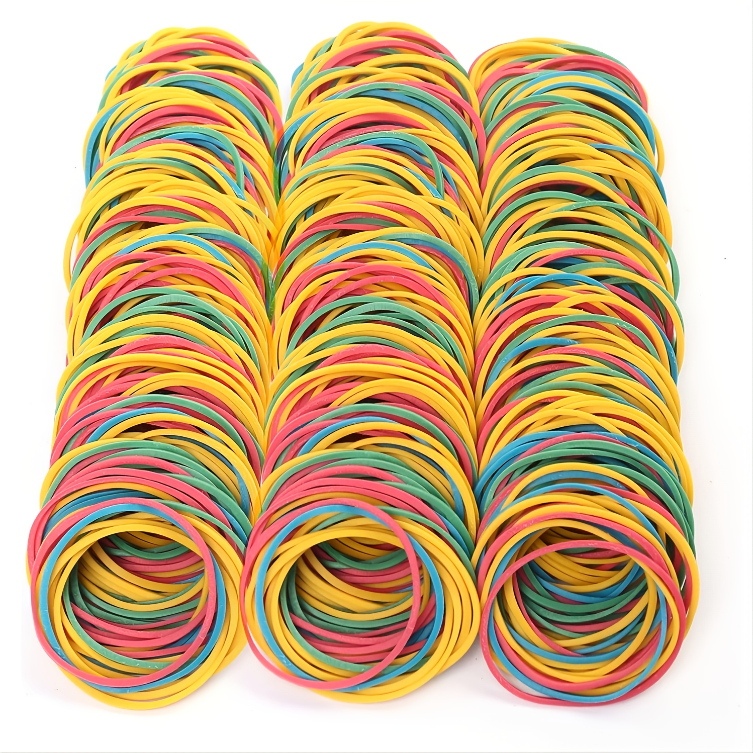 1KG Yellow Green Pink Red Purple Orange Nature Small Rubber Bands School  Office Home Industrial Ring