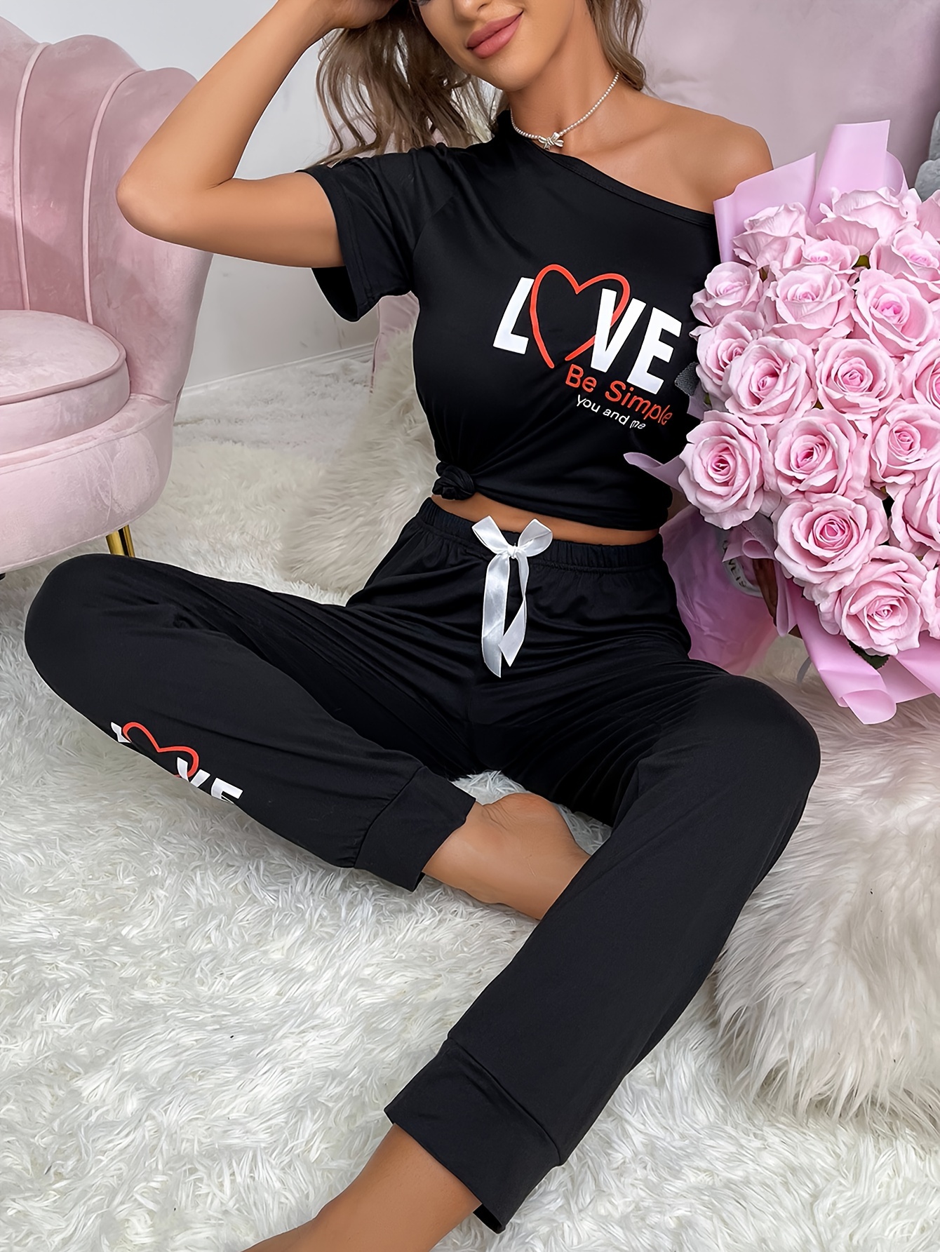 Women Pajama Shorts Comfy Lounge Side Split Ruched Elastic Low Waist Sleep  Shorts Stretchy Cute Mini Pj Bottoms (Black, S) at  Women's Clothing  store
