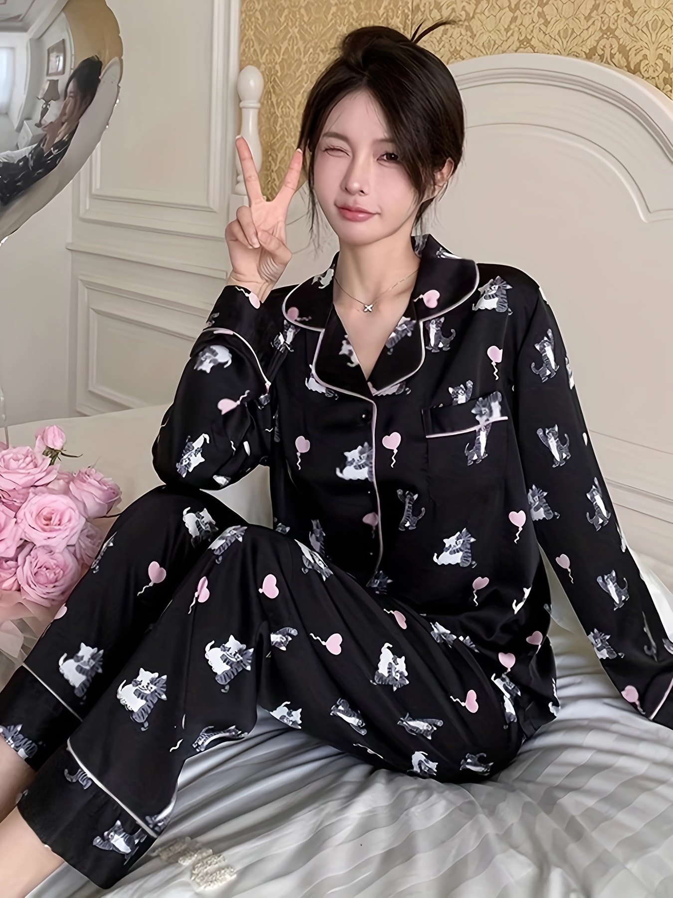 Cat Pajamas For Women - Temu New Zealand