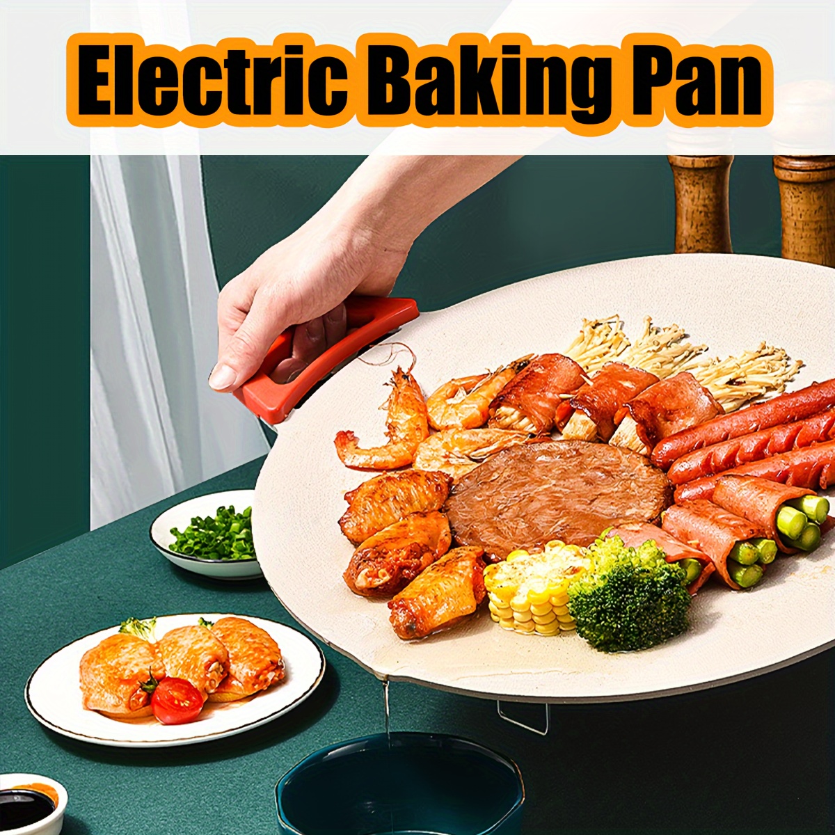 220V 650W Electric Pancake Machine Handheld Pancake Maker Non-Stick Griddle  Baking Pan Cake Pizza Machine