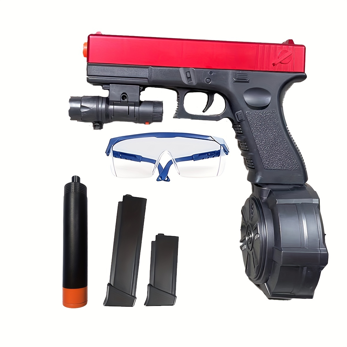 Pistola de gel automática AKM-47 con perlas de agua, pistola de agua  eléctrica para adultos y niños, para actividades al aire libre, a partir de  12 años (azul) : : Herramientas y
