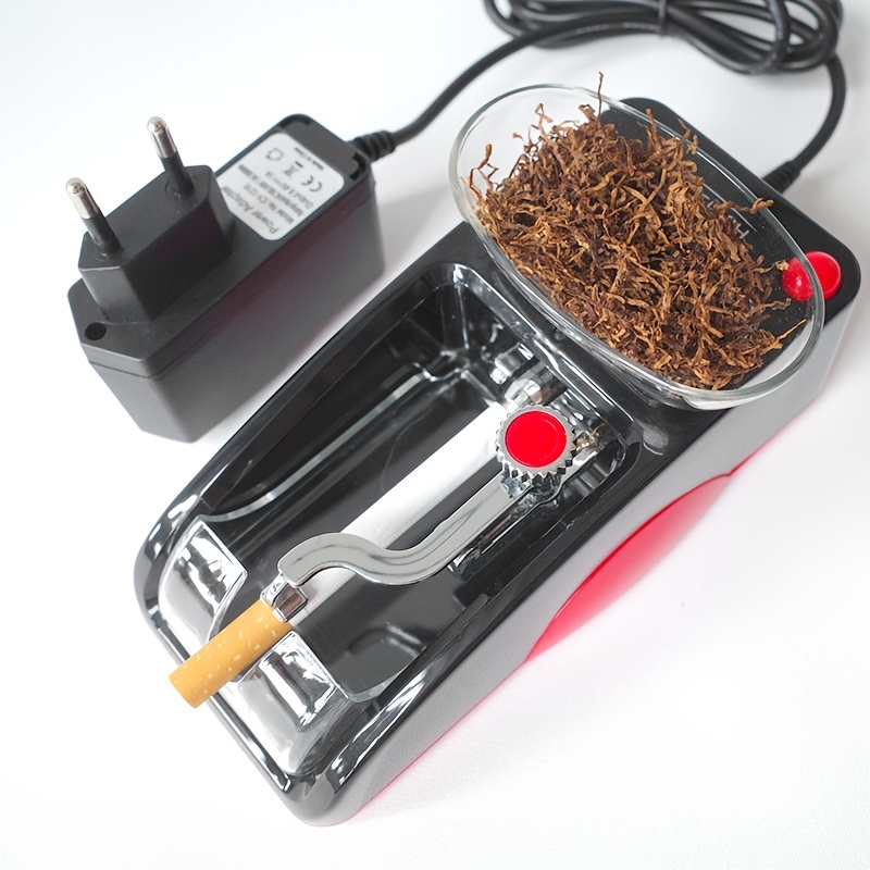 BABLO Maquina de Liar Porros Electrica Fácil de Usar Manual de Tabaco  Máquina de Liar Automática Eléctrica Herramienta Roller Cigarrillo  Accesorios （Silver） (Color : Red) : : Ropa, Zapatos y  Accesorios