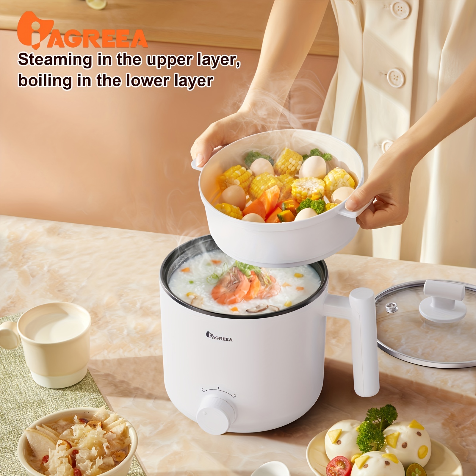Commercial Rice Cooker & Food Warmer, 8.17qt /40 Cups Cooked Rice, Fast  Cooking Electric Large Capacity Rice Cooker For Restaurant, Auto Keep Warm