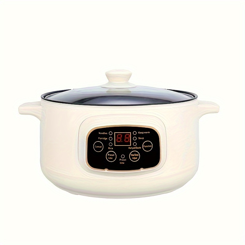  Drizzle Electrical Cooker 1.8L - Skillet Grill Cooking Steamer  - 3-speed adjustable Hot Pot Non-stick pan with overheat protection -  Dormitory Office Portable Ramen Cooker Simmer Pot - Suitable For Noodles
