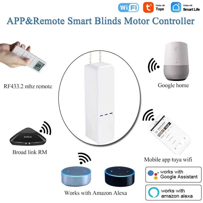 Ouvre-rideau automatique WiFi intelligent,pilote intelligent,commutateur de  tige de Robot,moteur électrique,télécommande,Alexa Google Home