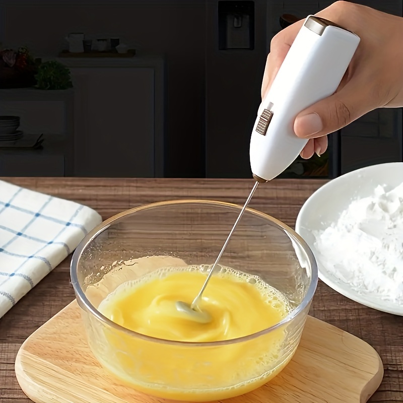 Egg Beater Household Electric Baking Cream Whisk Frother Handheld Milk  Frother With 3 Accessories