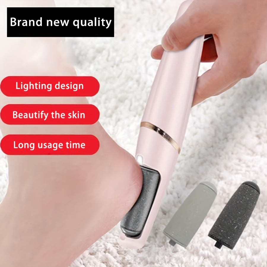 3 Rollers Electric Foot Callus Remover - Adjustable Speed, Rechargeable,  Waterproof Foot Scrubber File - Professional Pedicure Tool For Dead Skin  Removal - Ideal Gift For Foot Care - Temu