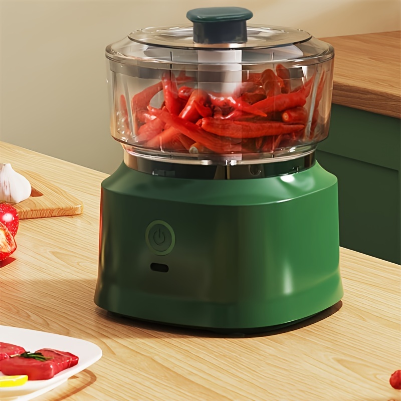 Small Food Processor, Vegetable Chopper, Dicers Slicer Cutter and Grater  4-in-1 Vegetable Potato and Oninon Dicers with Container, Kitchen Electric  Food Mixer Blender Food Spirializer, 2 Speeds 