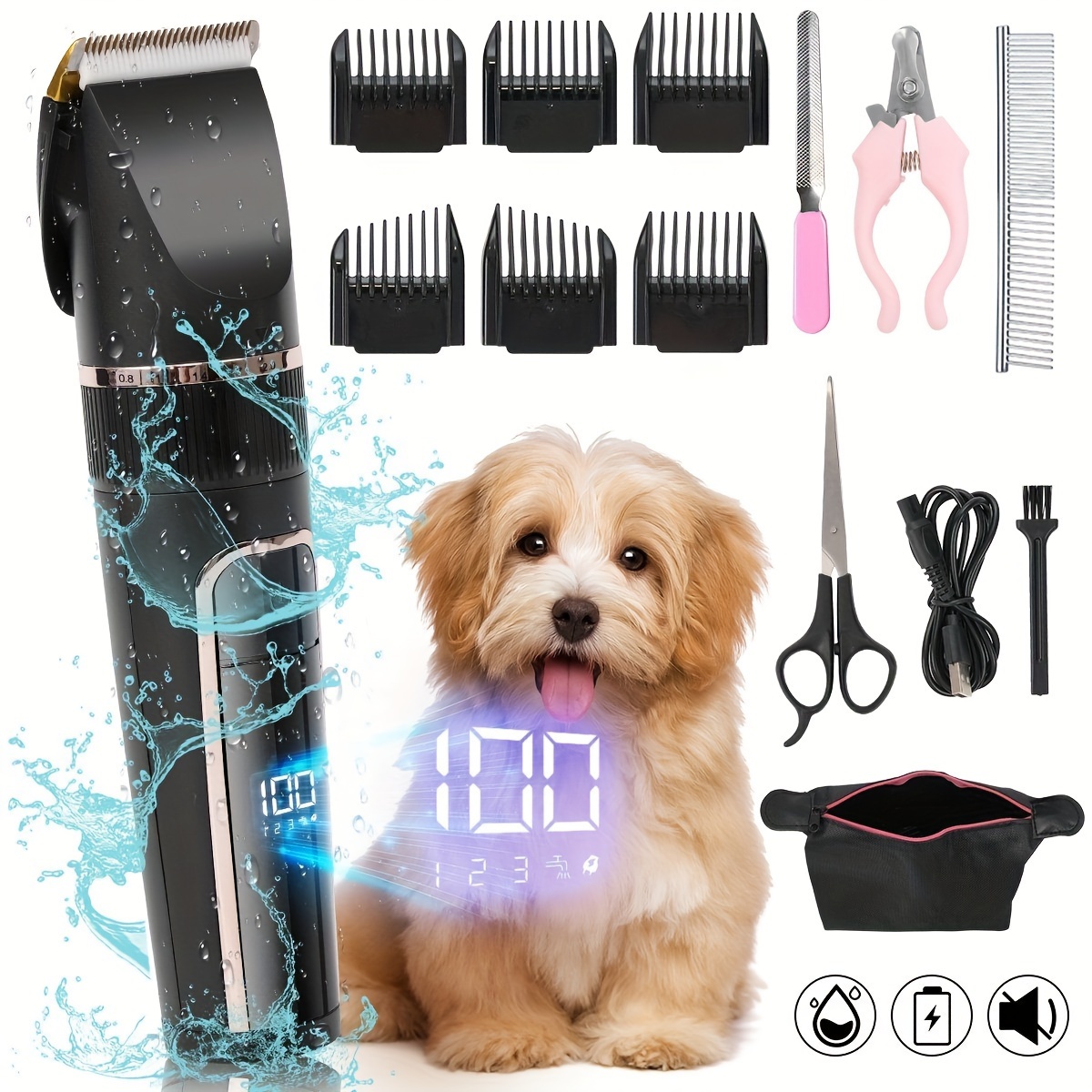 Visage dog 2025 grooming kit