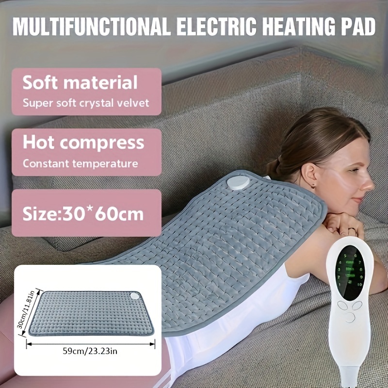 Double Sided XL Electric Heating Pad for Back Pain & Cramps Relief, Heat  Pad with 6 Heat Settings, Auto Shut Off, Machine Washable, Ultra Soft,  Gifts