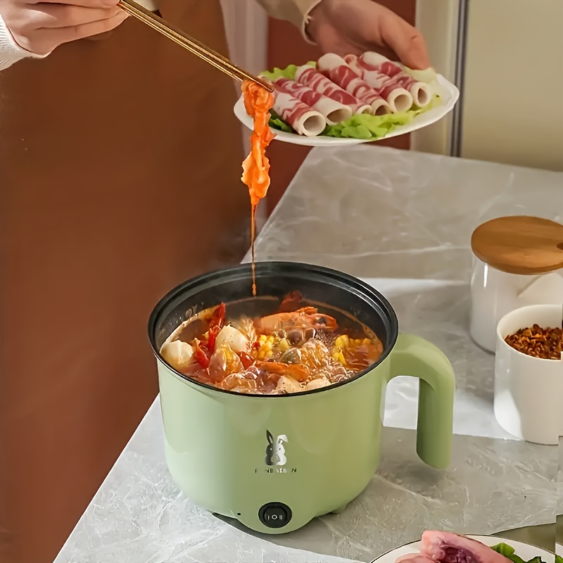 Topwit Electric Hot Pot, 1.5L Ramen Cooker, Portable Non-Stick Frying Pan,  Elect