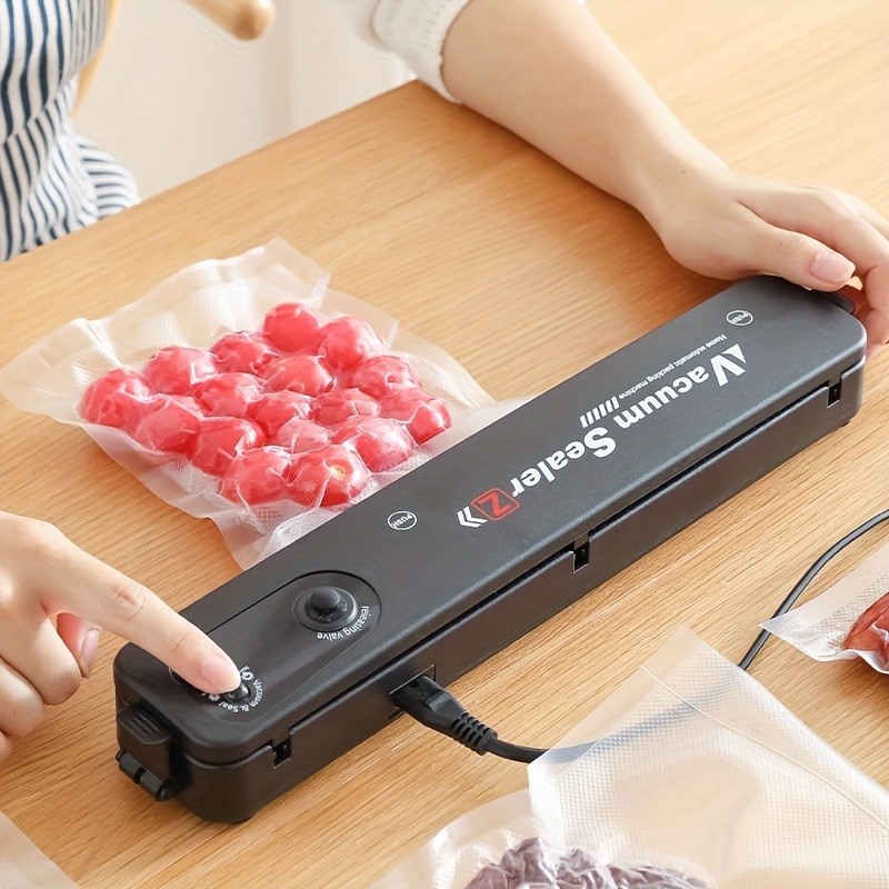 Vacuum Sealer Machine Food Vacuum Sealer Automatic Air Sealing System for  Food Storage Dry and Wet Food Modes Compact Design 6.69 Inch with 10Pcs  Vacuum disposable Sealer Machine Food Vacuum Sealer Automatic