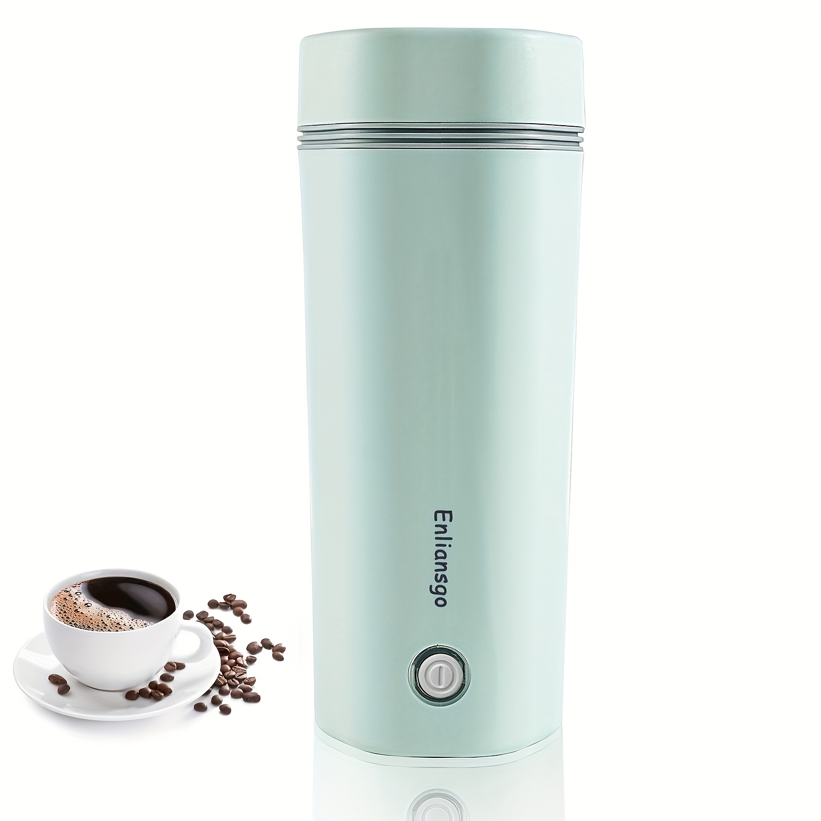 Portable Travel Electric Kettle Mini Thermos Fast Boil Teapot Heating Cup Stainless Steel Metal Bottle