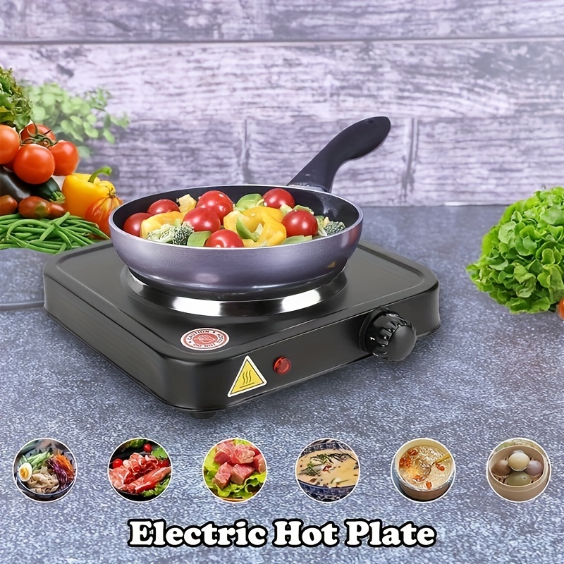 Portable electric burner 500w single stove mini hotplate adjustable  temperature furnace home kitchen cook coffee heater cooker d