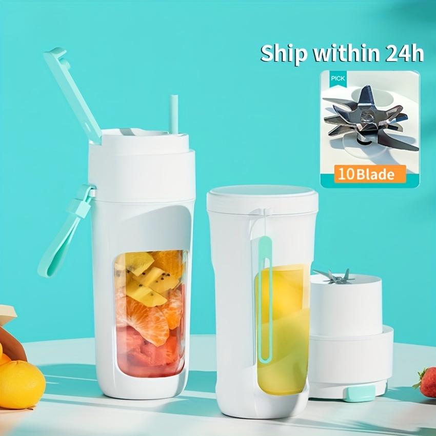 Juicer Optional Double Cup Portable Charging Small Sports - Temu