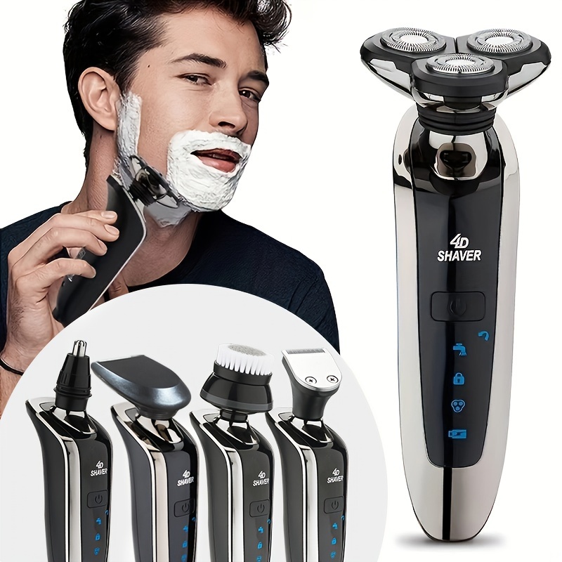 Afeitadoras de cabeza para hombres calvos, maquinillas de afeitar  eléctricas mejoradas, afeitadora eléctrica multifuncional para cabeza  calva