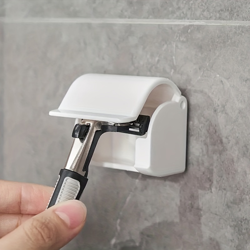 Razor Holder Shaving Brush Bracket Wall Adhesive Shower Hook