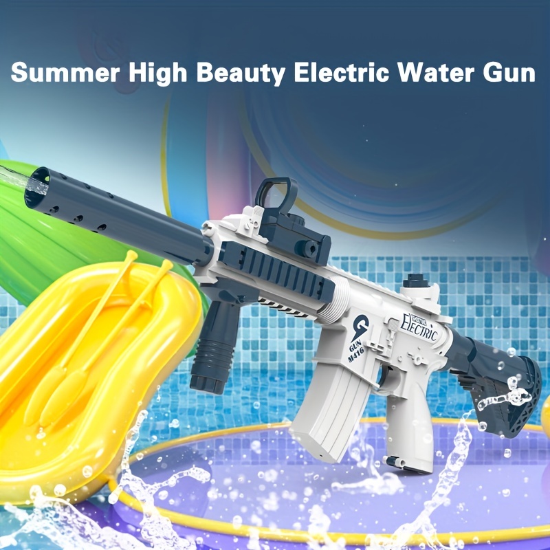 2033 Full Electric Automatic Water Gun Strong Charging Energy Water Spray  Summer Beach Outdoor Shooting Game Toys for Boys Kids