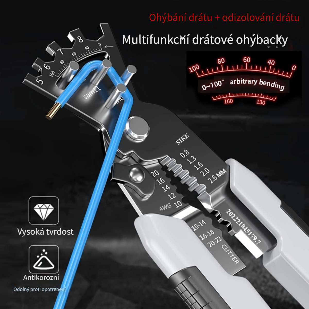 Pince à dénuder automatique 2 en 1, pince à dénuder, coupe-câble,  sertissage de fil, outils d'électricien, 8-18AWG, 10-24 AWG