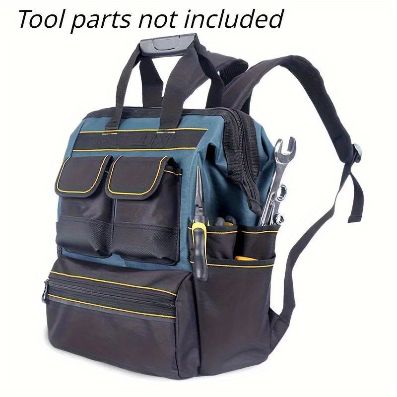 Mochila de 66 bolsillos, mochila de herramientas resistente, mochila de  electricista, mochila de sitio de trabajo, mochila de herramientas, mochila  de