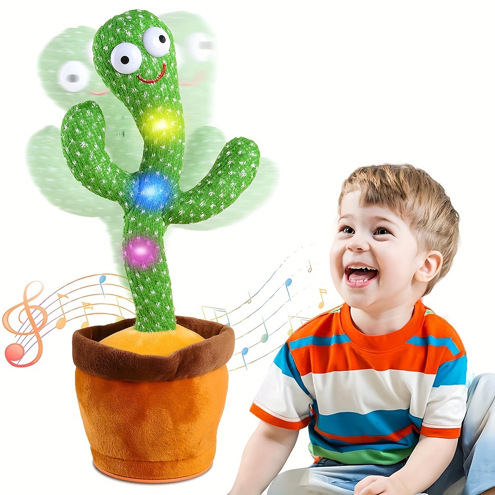 Cactus Bailarín Peluche Felpa Juguete Para Niños Recargable