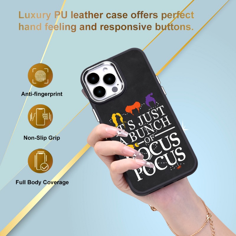 Case Cover For iPhone 15 14 Pro Max 13 12 11 8 7 Luxury Deer Leather  Silicone Ca