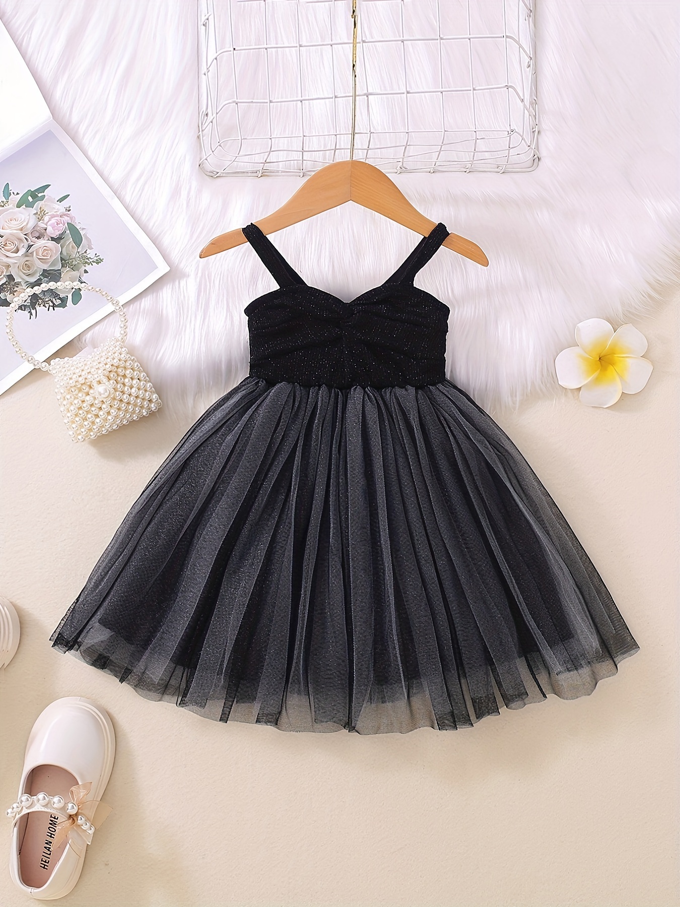 Toddler Baby Girls Formal Long Dress, Solid Color Sleeveless