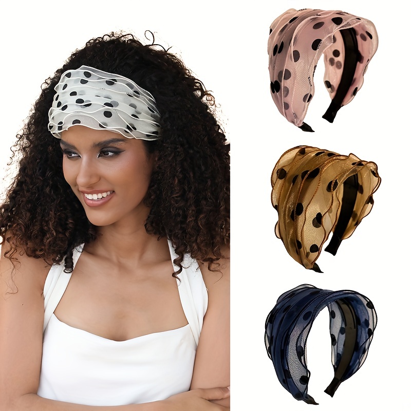 Bandeaux pour femmes Velours Tressé Bandeaux Mode Hairband Criss