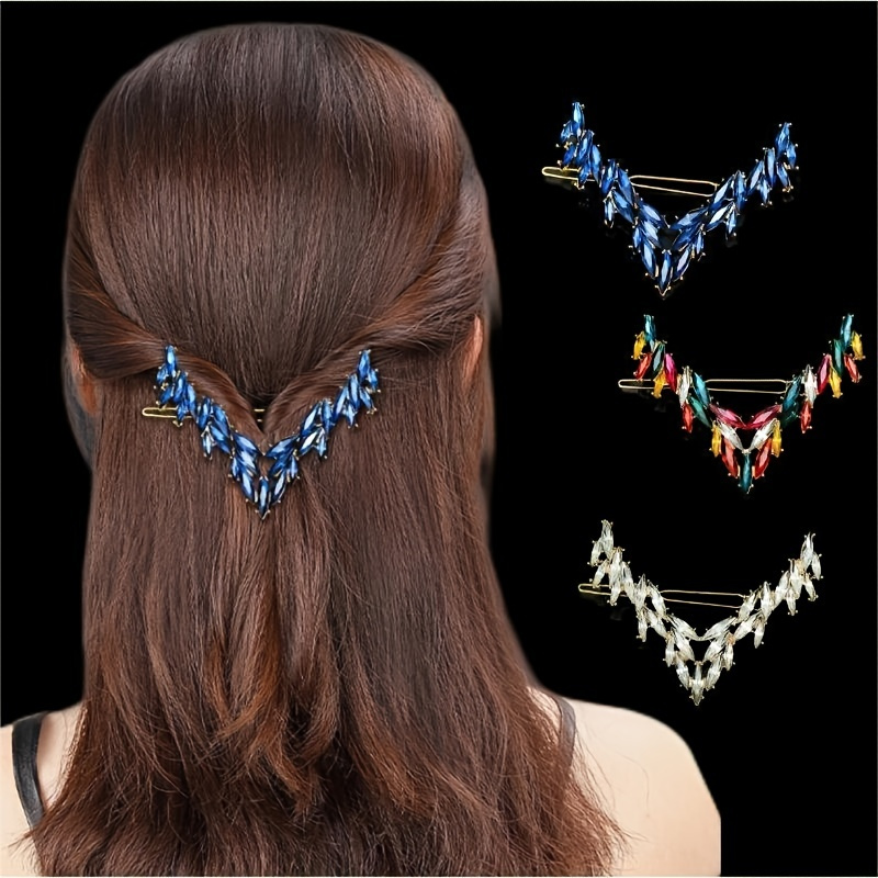 Rhinestone Butterfly Hair Claw With Tassel - Elegant Metal Enamel Flower  Hair Clips For Women's Hair Accessories - Temu