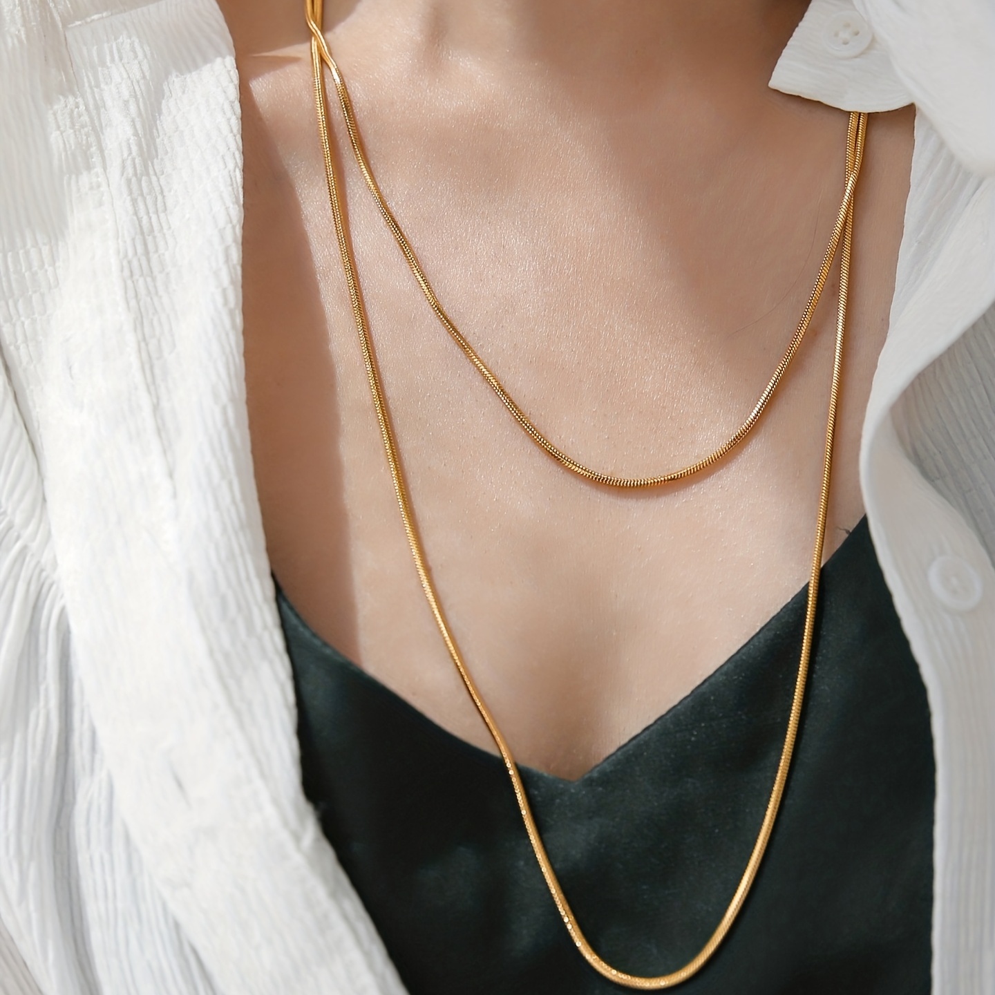 Long Chain For Necklaces - Temu
