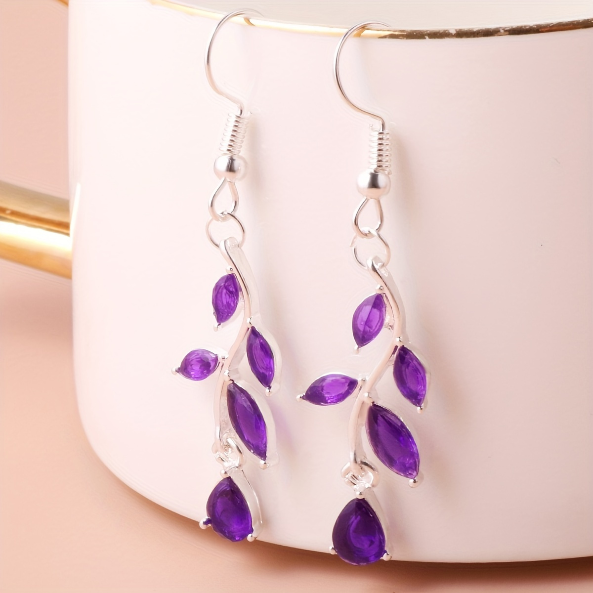 Purple Earrings - Temu