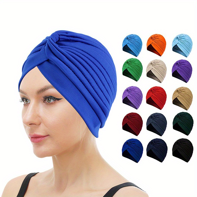 2022 New French Vintage Turban Scarf Female Bandana Headband Women's Hair  Cover Cap Ladies Head Wraps Muslim Headscarf Bonnet - AliExpress