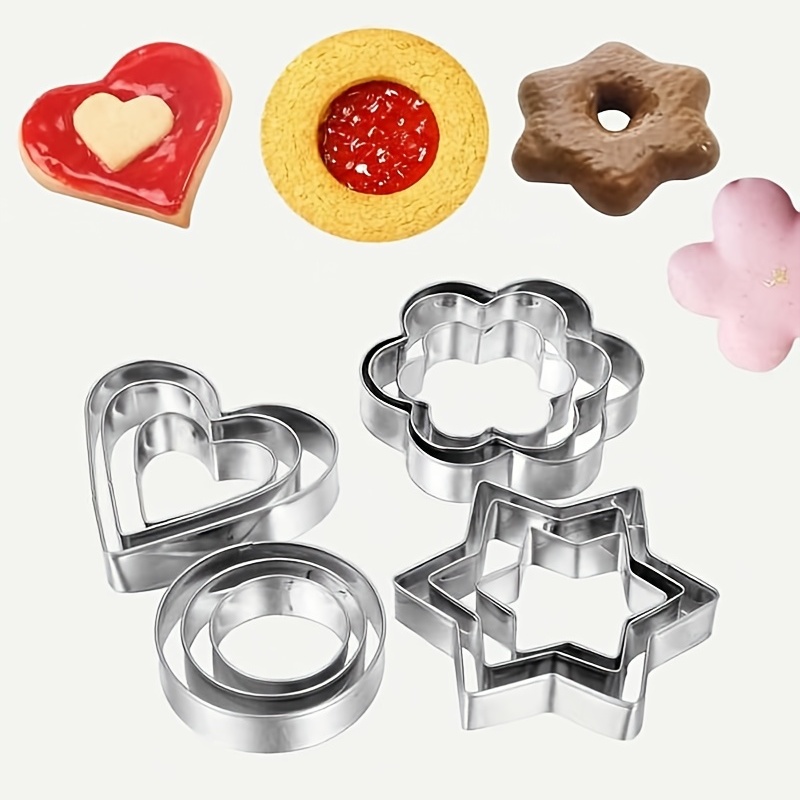 Wedding Mini Cookie Cutter Set-Set of 5 Wedding themed mini cookie cutters