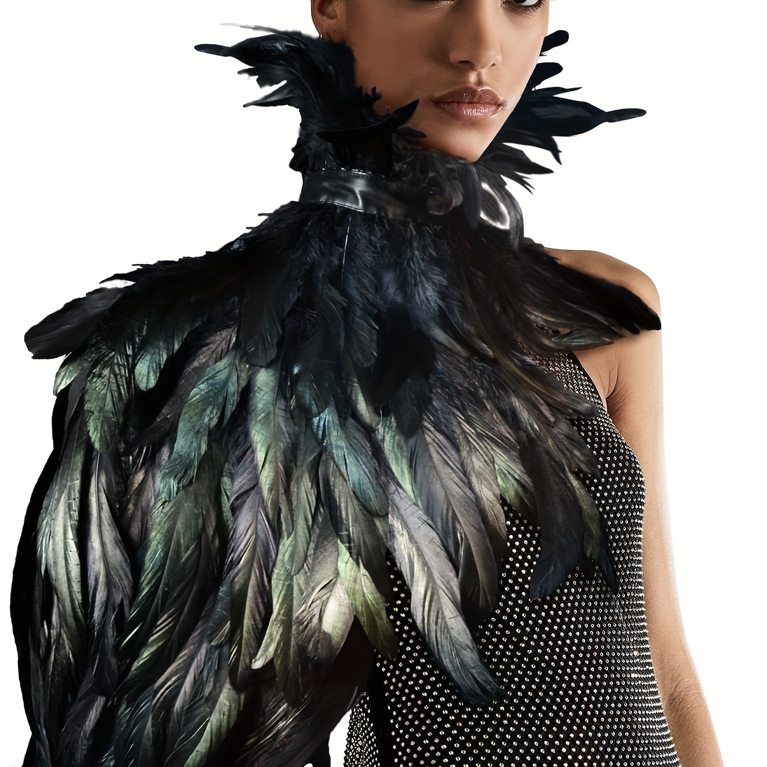 UNEEDE 120 plumas negras de 6 a 8 pulgadas, plumas de ganso naturales para  decoración de Halloween, decoración de Halloween, cosplay, disfraces