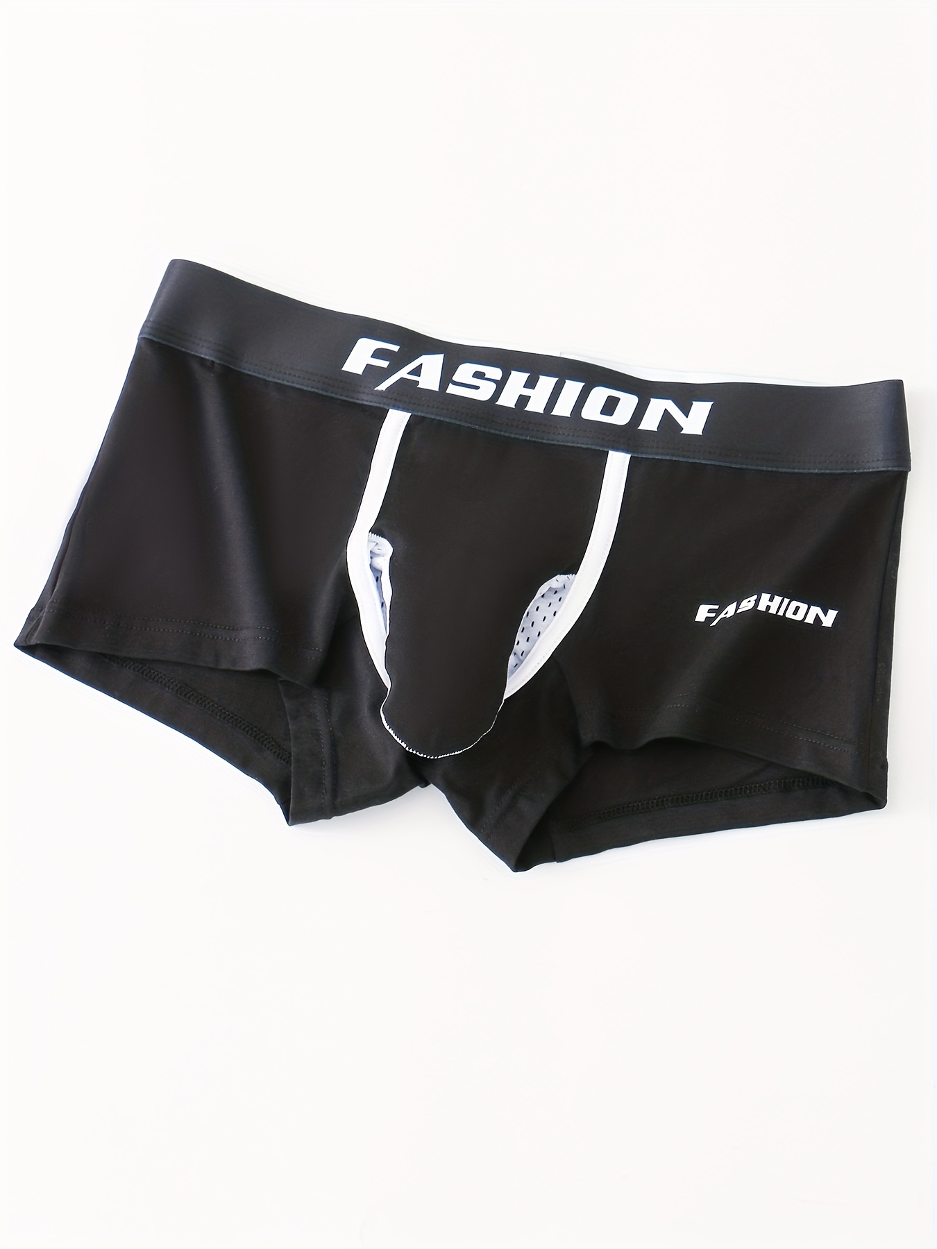 3pcs Snacks Print Men's Boxer Briefs Shorts, Breathable Comfy Long Boxer  Trunks, Men's Novelty Funny Underwear