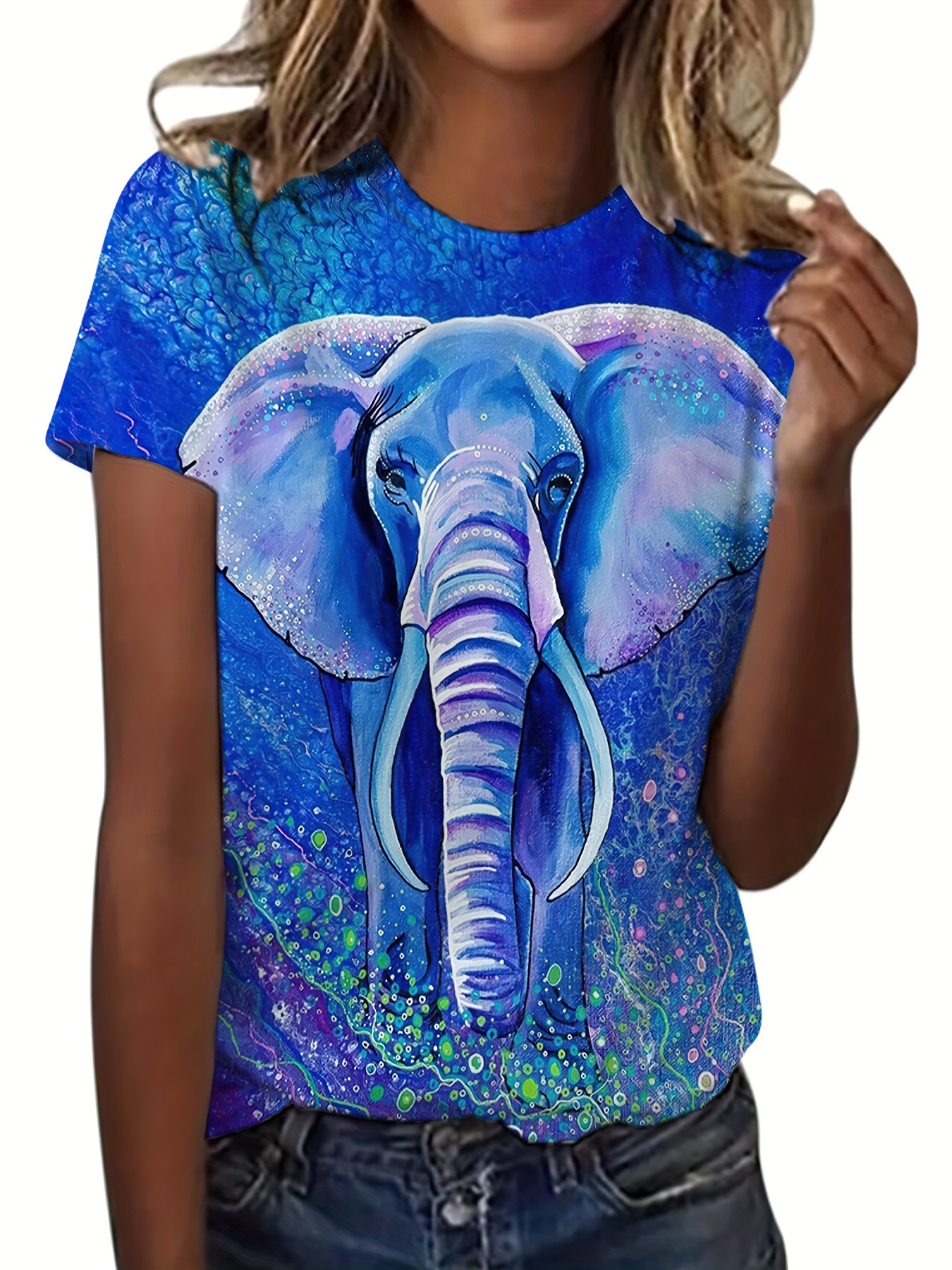 Camiseta Azul Niña – Los Tres Elefantes Tienda Online