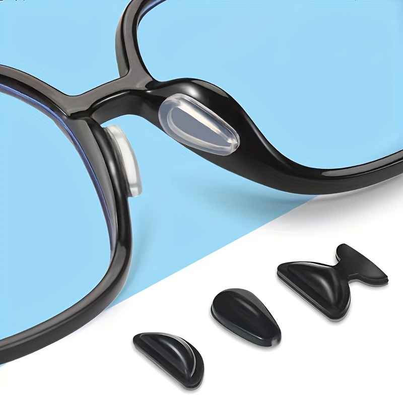 Almohadillas para la nariz para gafas, 2 pares de lentes a presión de  repuesto, almohadillas de silicona suave para puente nasal, protector de  nariz