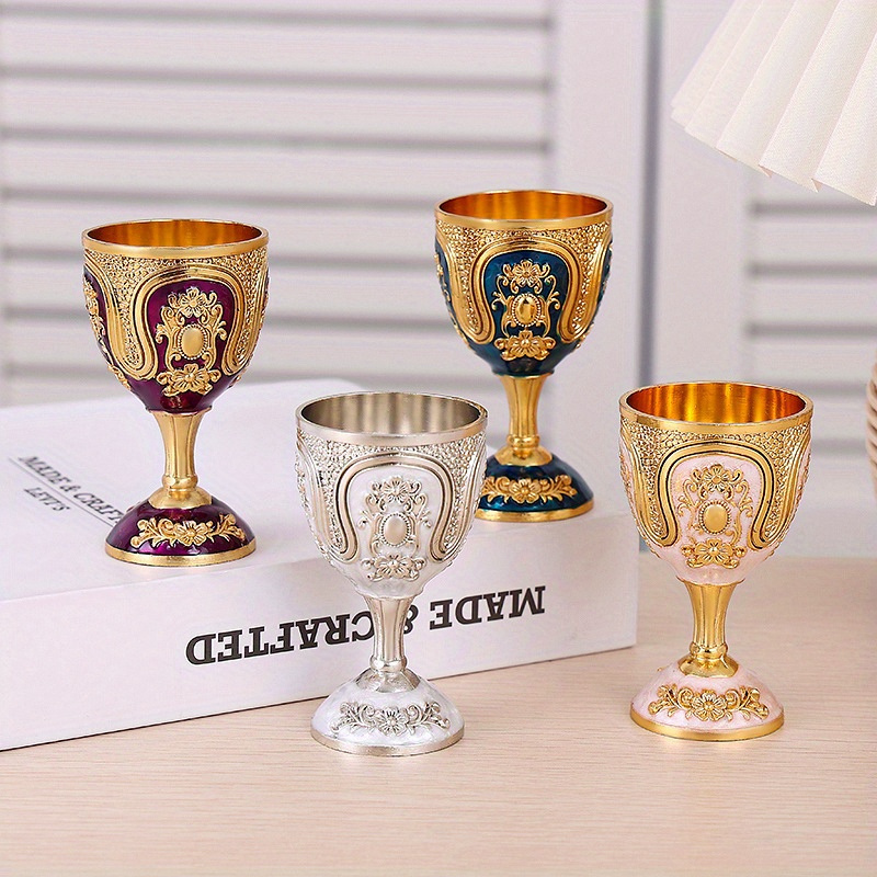 Flower Shaped Glass Cute Goblet Vintage Black Wine Glasses Cup 200ml -  China High Borosilicate Glass Cup and Christmas Gift Packaging price