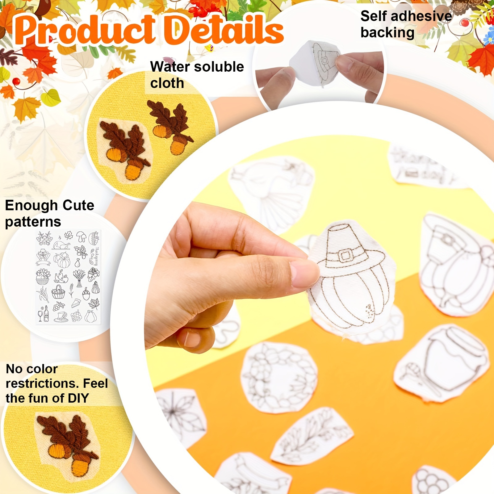 52 English Letters Water Soluble Hand Sewing Stabilizers - Temu