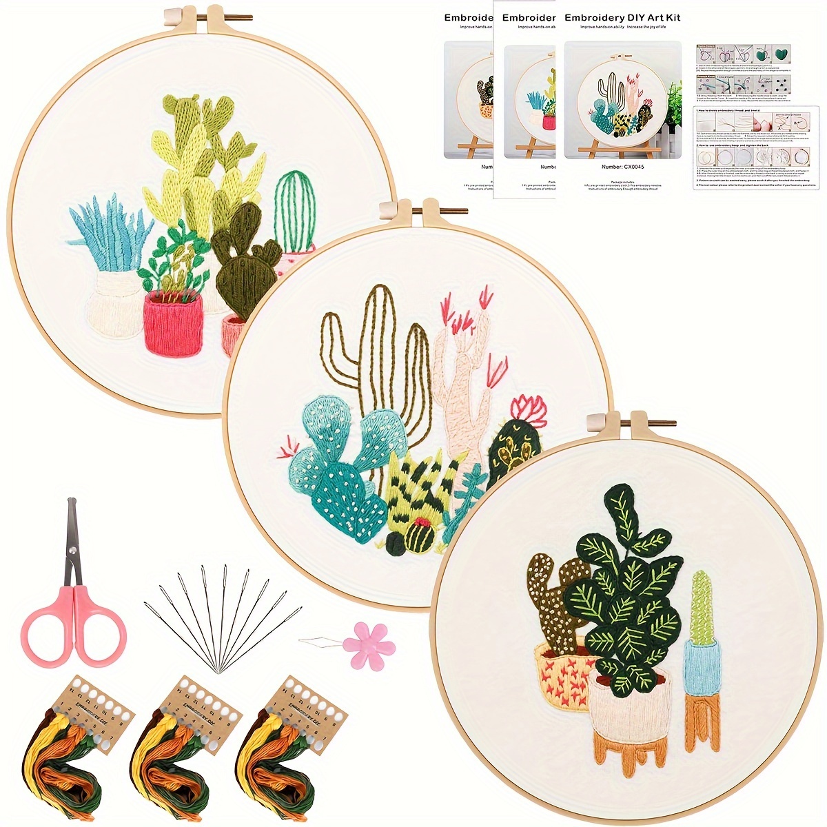3d Embroidery Kits With Cute Animals Patterns Diy Handmade - Temu