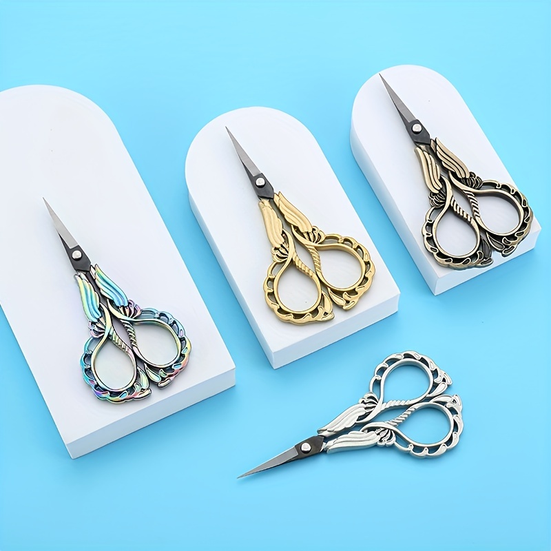 1pc Embroidery Scissors Rainbow Stork Scissors Stainless Steel Small Craft  Scissors DIY Tool Dressmaker Shears Embroidery Sewing - AliExpress