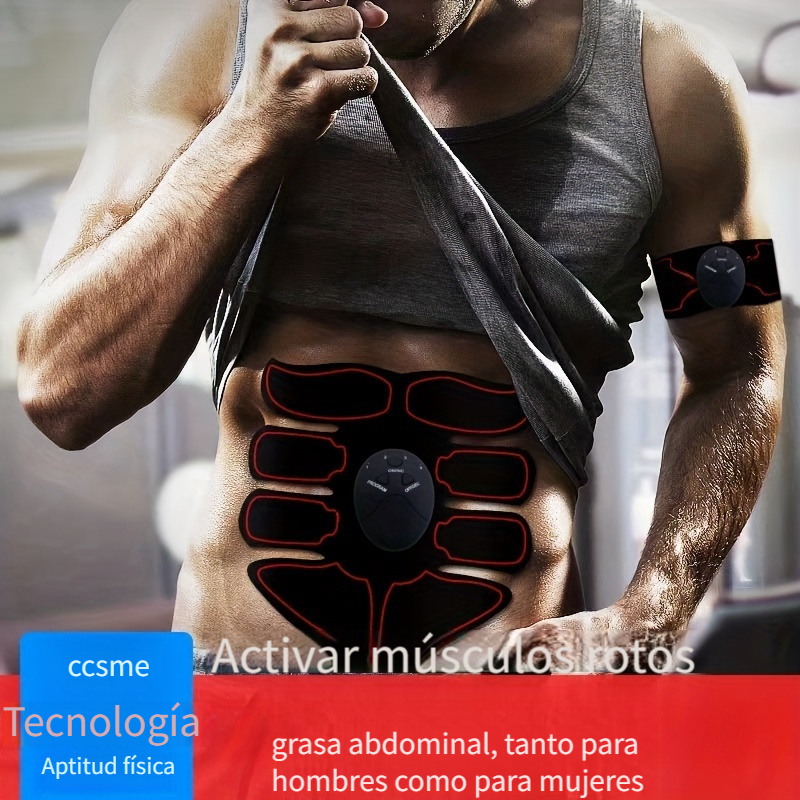 Electro Estimulador Muscular Smart Fitness 5 en 1 Abdomen + Cuello