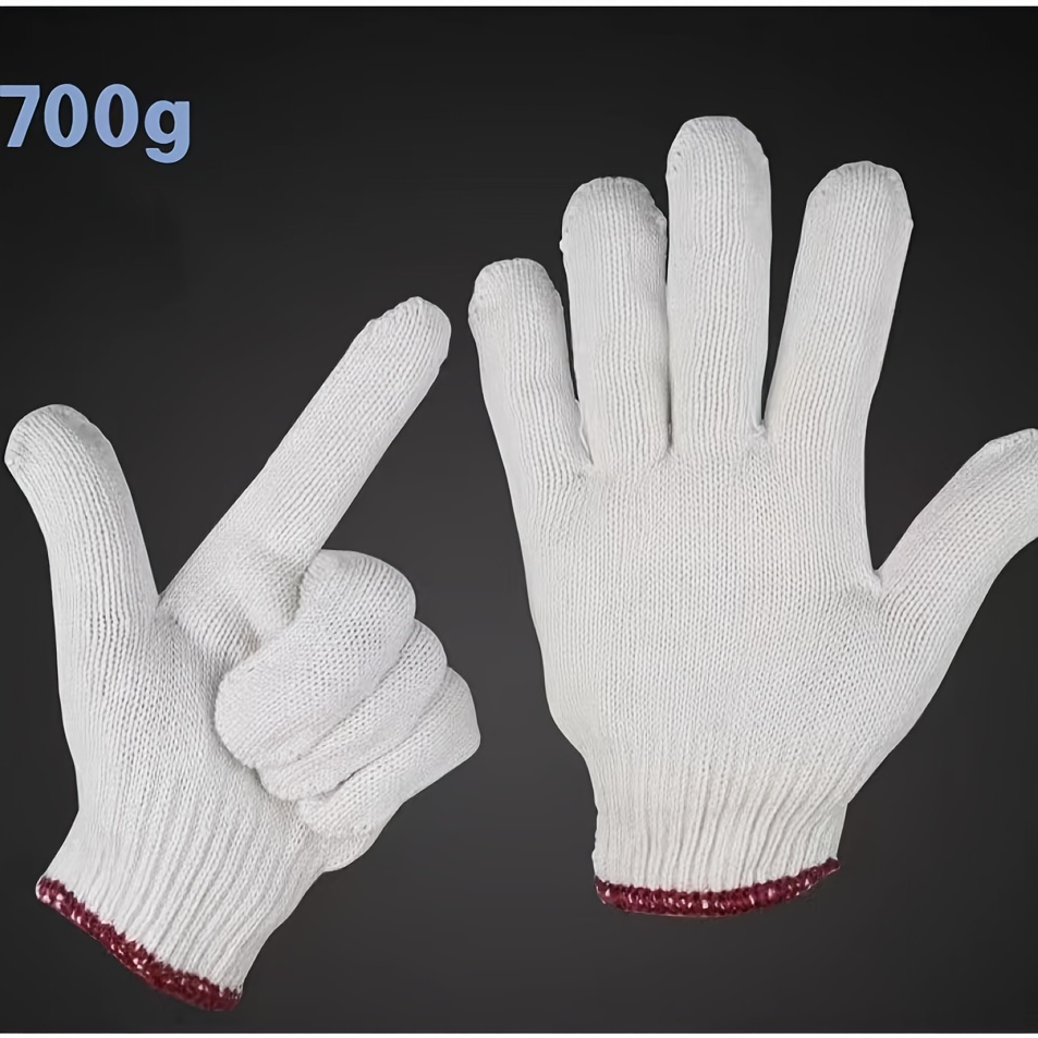 Nylon Knitted Gloves Grips Labor Protection Anti corrison - Temu