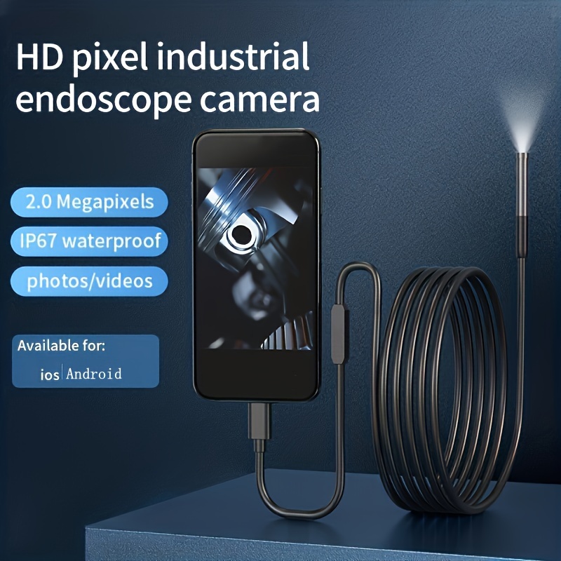 2 Vie Articolato Hd Borescope Per Telefoni Android E Iphone Con