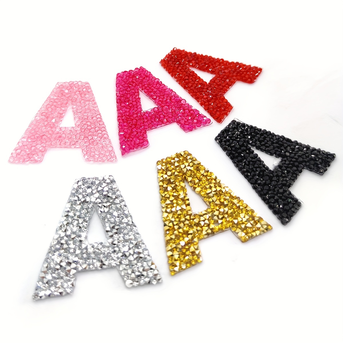 Soft Adhesive Rhinestone Letter Stickers Elegant Eye - Temu