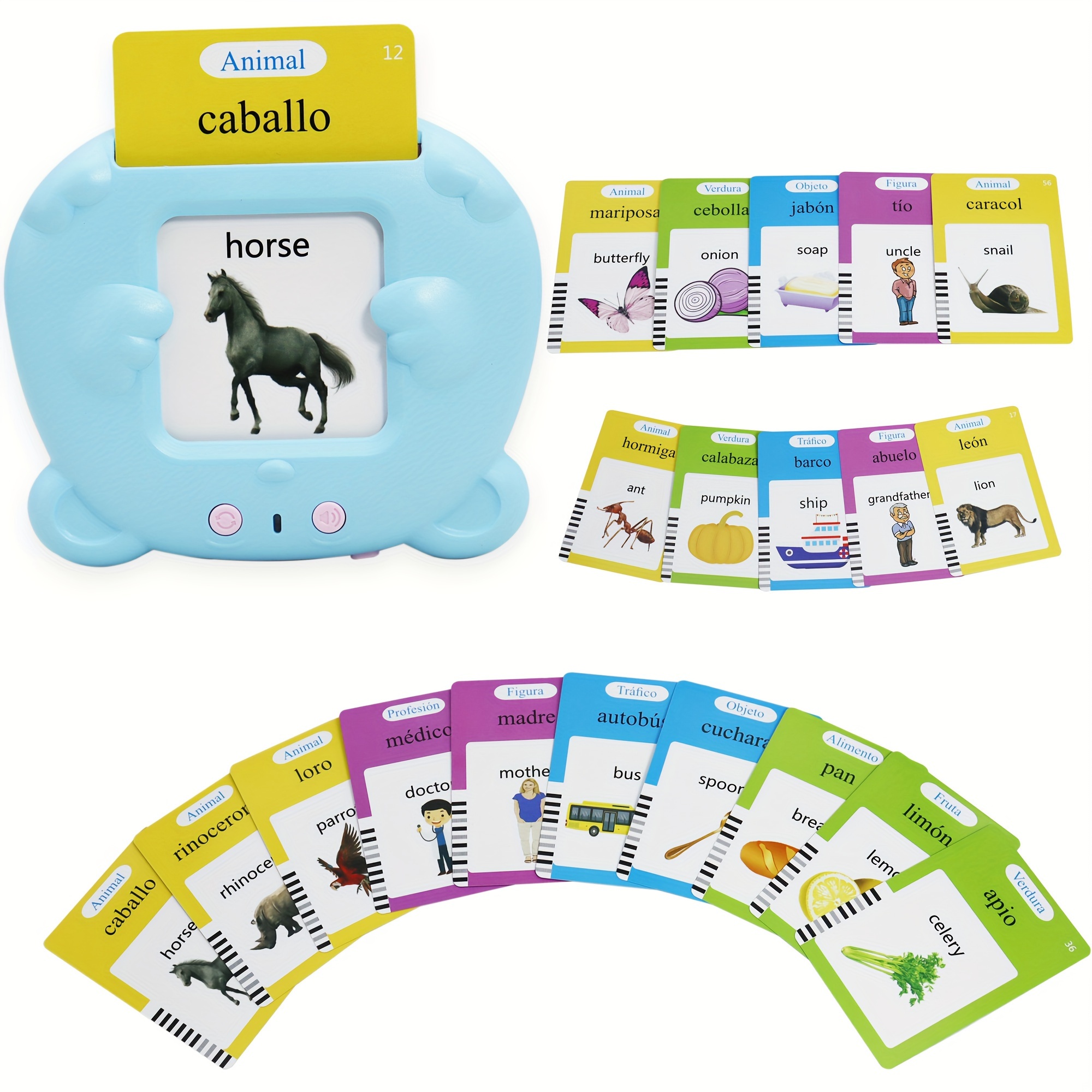 Cartes Flash Parlantes Bilingual (Français et Anglais), Flash