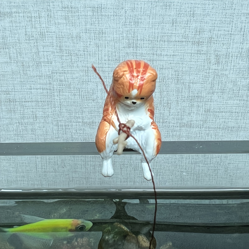 Bring Your Aquarium To Life With This Exquisite Mini Fish Tank Cat Fishing  Ornament - Pet Supplies - Temu Canada