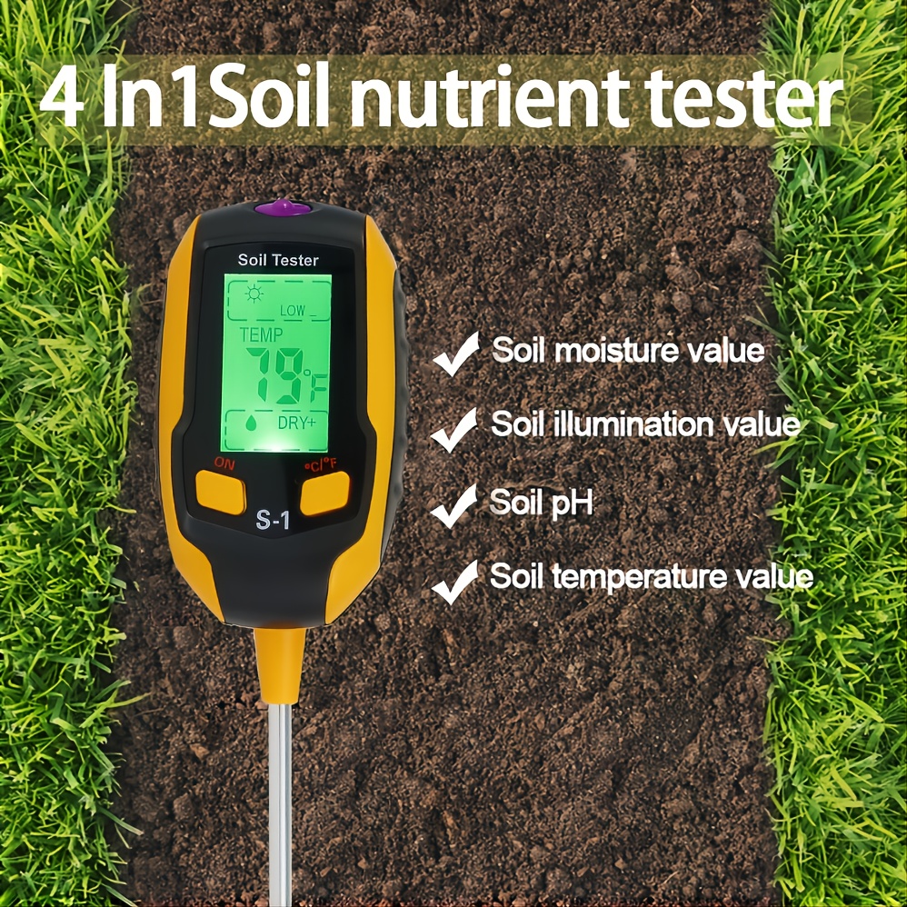 Digital Plant Thermometer, Soil Moisture Meter