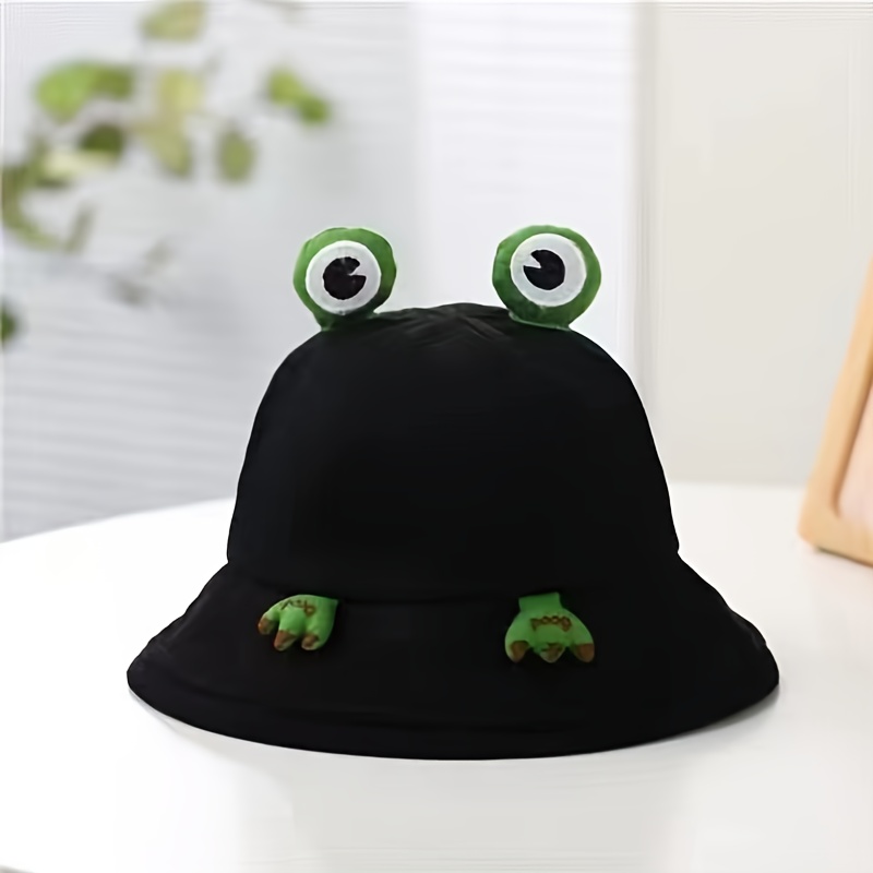 Fashion Gifts Women Girls Fishing Cap Sun Hat Frog Bucket Hats Cartoon Cap